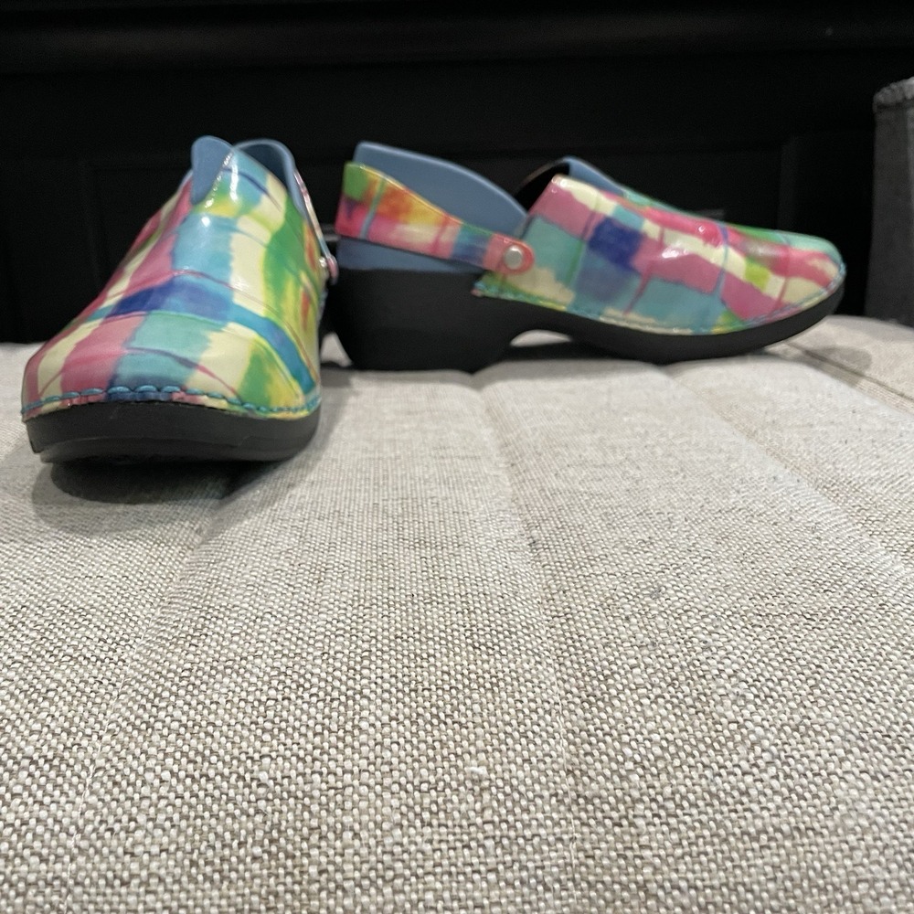 Rocky 4Eur Sole Leather Printed Colorful Convertible‎ Clogs EUR 41/US 10 10.5